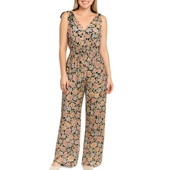 Black Tape Floral Jumpsuit - Size XL - NWT - Picture 3 of 6